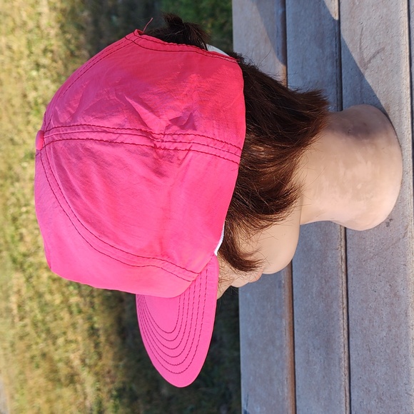 Vintage Scab's Place Embroidered Logo Snapback Hat Cap Neon Pink New - Picture 3 of 11